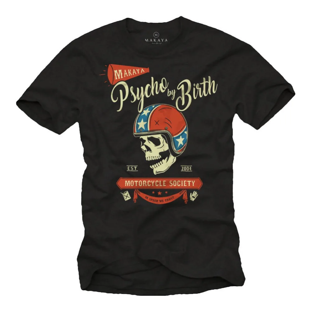 Vintage Rockabilly Motorcycle T-Shirt Mit Biker Skull Motorrad 2019 Hip Hop T Shirt Men 100% Cotton Short Sleeve T Shirts
Vintage Rockabilly Motorcycle T-Shirt Mit Biker Skull Motorrad 2019 Hip Hop T Shirt Men 100% Cotton Short Sleeve T Shirts