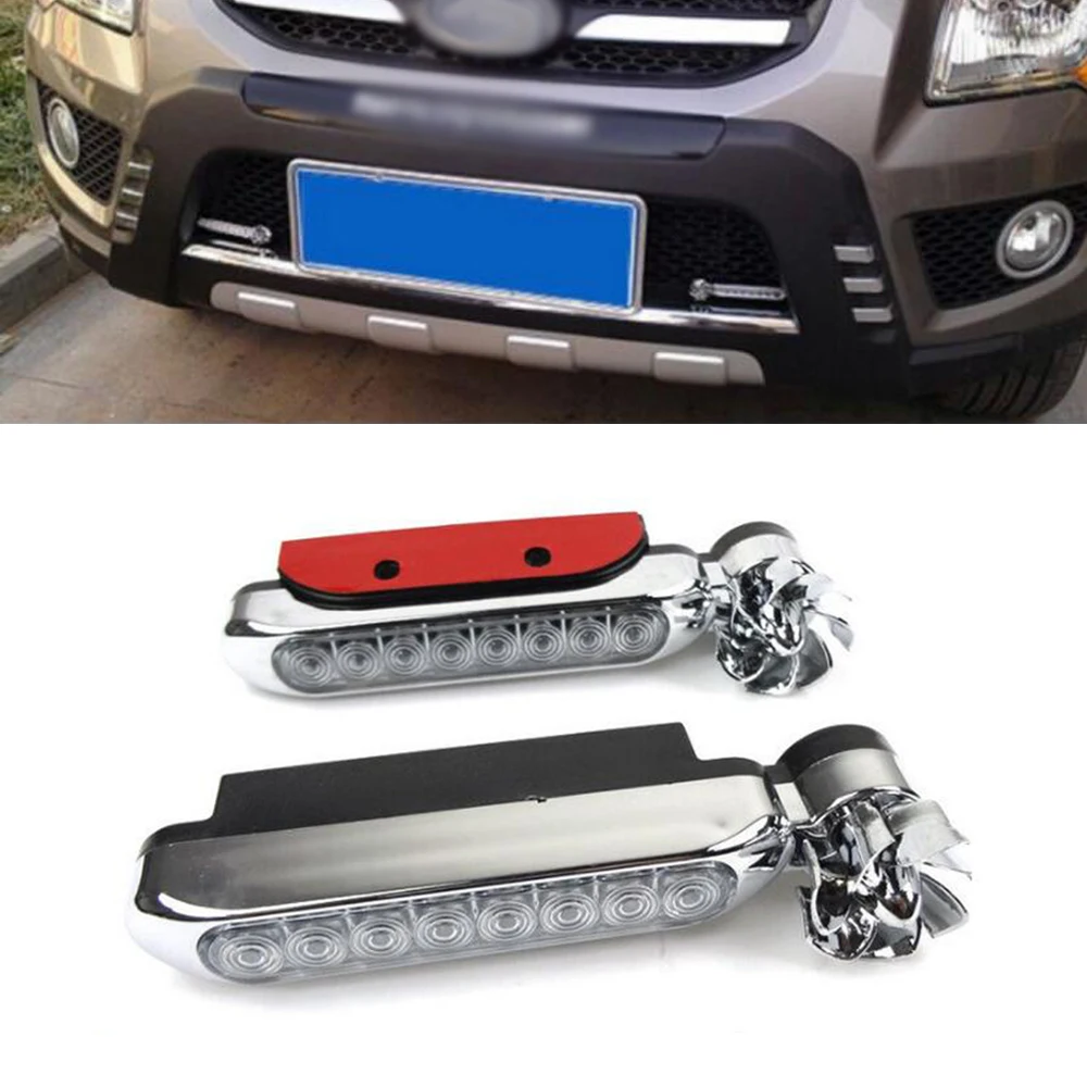 2pcs Wind energy Car Daytime Running Lights 8 LED DRL Daylight Headlight Lamp No need external power supply For Audi a4 q5 q7
2pcs Wind energy Car Daytime Running Lights 8 LED DRL Daylight Headlight Lamp No need external power supply For Audi a4 q5 q7