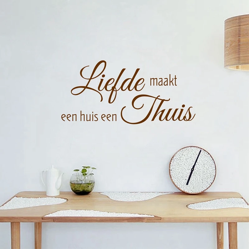 Dutch Style Home Decor liefde maakt een huis Family Quote Vinyl Wall Stickers Home Living Room Decal Nederlands Decoration
Dutch Style Home Decor liefde maakt een huis Family Quote Vinyl Wall Stickers Home Living Room Decal Nederlands Decoration