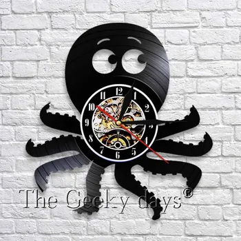 Vinyl Record Octopus Design Wall Clock Classic Handmade Gift Quartz Mechanism Ocean Animals Vinyl Record Wall Art Decor
Vinyl Record Octopus Design Wall Clock Classic Handmade Gift Quartz Mechanism Ocean Animals Vinyl Record Wall Art Decor