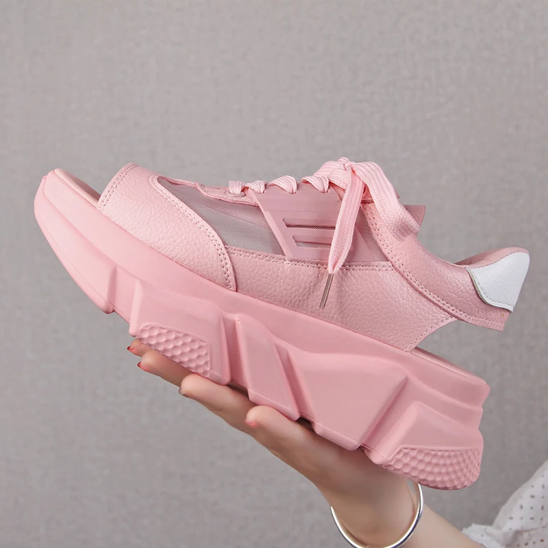 Weweya Chunky Women's Sandals 2019 Summer Thick Bottom Fish Mouth Platform Sandals With Breathable Mesh Pu Leather Casual Shoes
Weweya Chunky Women's Sandals 2019 Summer Thick Bottom Fish Mouth Platform Sandals With Breathable Mesh Pu Leather Casual Shoes