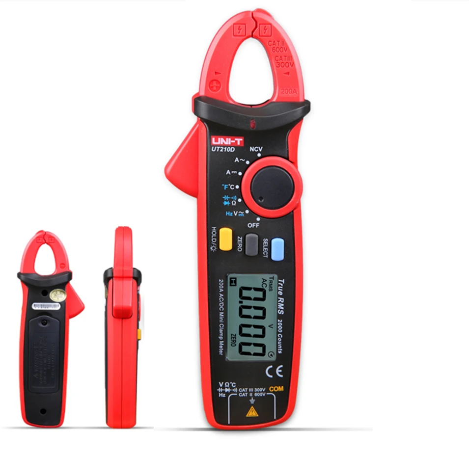 UNI-T UT210D Digital Clamp Meter Multimeter AC/DC Current Voltage Resistance CapacitanceTemperature Measurement Auto Range
UNI-T UT210D Digital Clamp Meter Multimeter AC/DC Current Voltage Resistance CapacitanceTemperature Measurement Auto Range