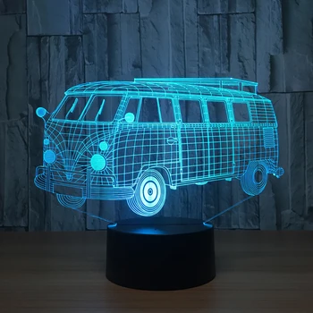 3d Visual Illusion Camping Bus LED Lamp Transparent Acrylic Night Light Led Lampa 7 Color Changing Touch Table Lamp Kids Toys
3d Visual Illusion Camping Bus LED Lamp Transparent Acrylic Night Light Led Lampa 7 Color Changing Touch Table Lamp Kids Toys