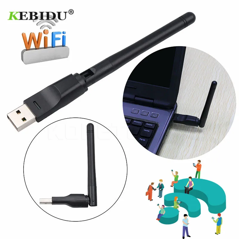 KEBIEU WIFI USB 2.0 Adapter MT-7601 USB 150Mbps Wireless Network Card 2.4GHz Adapter with Antenna Chipset Ralink MT-7601 for PC
KEBIEU WIFI USB 2.0 Adapter MT-7601 USB 150Mbps Wireless Network Card 2.4GHz Adapter with Antenna Chipset Ralink MT-7601 for PC