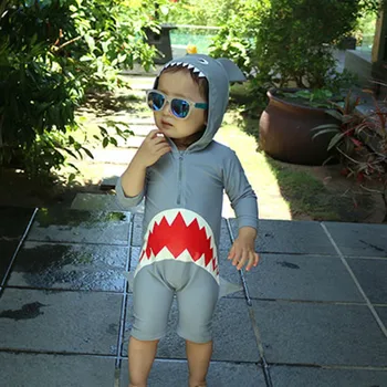 Children Swimwear New Fashion Boys Girls Kids Long Sleeve Cartoon Shark Hooded Beach One Piece Swimsuit suit#40
Children Swimwear New Fashion Boys Girls Kids Long Sleeve Cartoon Shark Hooded Beach One Piece Swimsuit suit#40