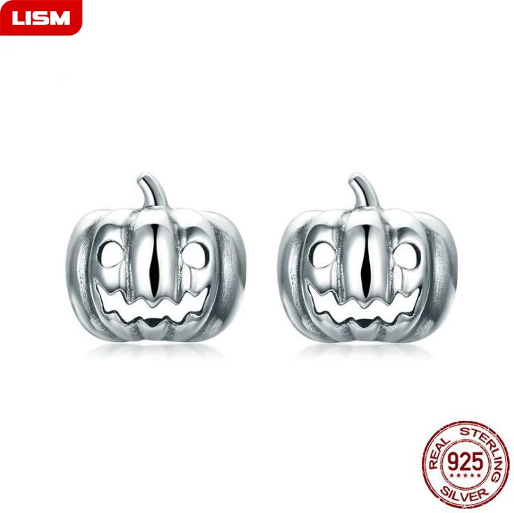 Fashion 925 Sterling Silver Female Earrings Halloween Small Pumpkin Shape Earrings for Women Girls Jewelry Gift
Fashion 925 Sterling Silver Female Earrings Halloween Small Pumpkin Shape Earrings for Women Girls Jewelry Gift