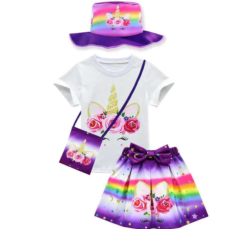 2019 new summer unicorn Cosplay suit girls cotton leisure play short-sleeved bag fisherman hat four-piece
2019 new summer unicorn Cosplay suit girls cotton leisure play short-sleeved bag fisherman hat four-piece