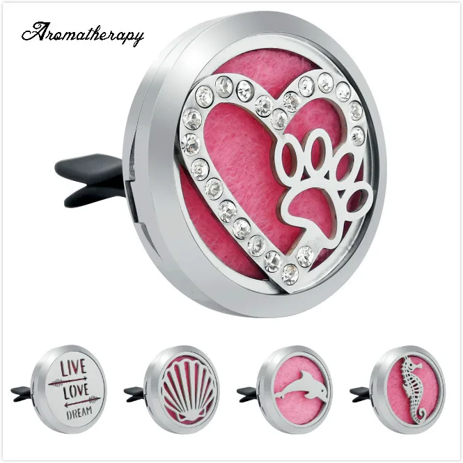 Car Perfume Diffuser Clip 2018 heart and Paw Stainless steel Air Freshener locket with free pads
Car Perfume Diffuser Clip 2018 heart and Paw Stainless steel Air Freshener locket with free pads