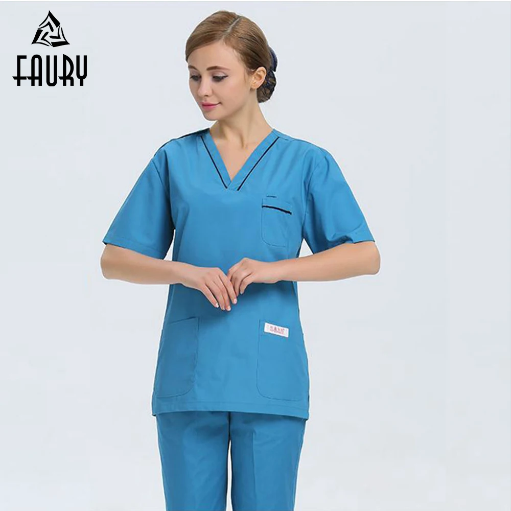 Doctors Nurses Uniform Hospital Medical Scrubs Clothes Dental Lab Coat Surgical Gown Suit Sets Wholesale High Quality Men Women
Doctors Nurses Uniform Hospital Medical Scrubs Clothes Dental Lab Coat Surgical Gown Suit Sets Wholesale High Quality Men Women