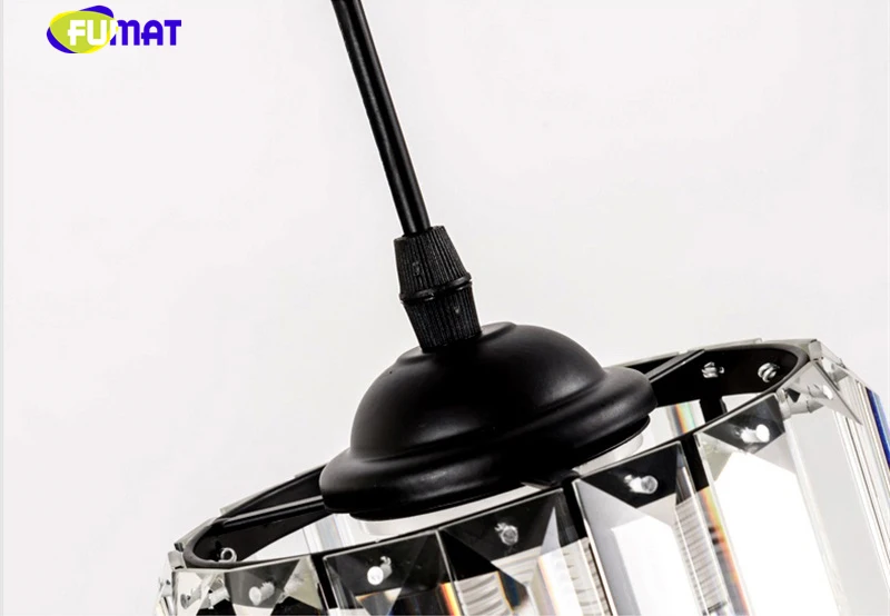 FUMAT Crystal K9 Stairs Rotation Ceiling Lamps Chandelier Lighting Hanging Lights LED Fixture American Modern Style Villa Stairs Wire