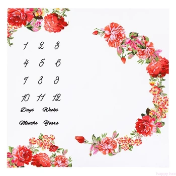 Newborn Baby Milestone Number Flower Pattern Mat Blanket Photography Background Backdrop Cloth
Newborn Baby Milestone Number Flower Pattern Mat Blanket Photography Background Backdrop Cloth