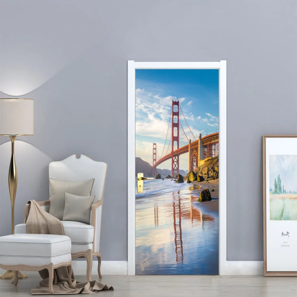 Church Golden Gate Bridge Famous Classic Building Door Stickers Home Decor Door Gate Decal
Church Golden Gate Bridge Famous Classic Building Door Stickers Home Decor Door Gate Decal