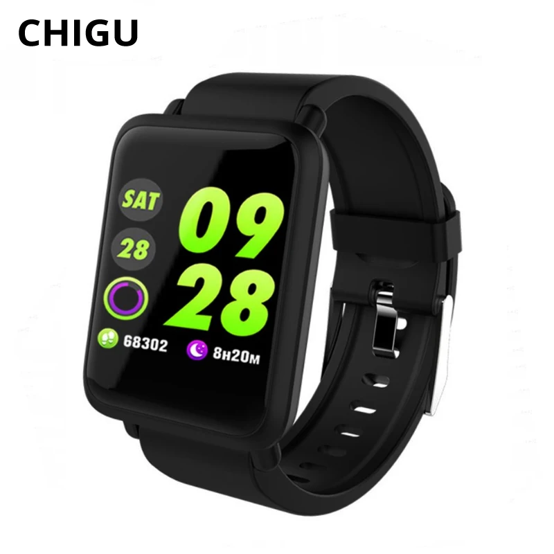 Chigu M28 Smart Watch IP68 Waterproof Sport Fitness Watch Heart Rate Monitor Blood Pressure Smartwatch for iOS Android
Chigu M28 Smart Watch IP68 Waterproof Sport Fitness Watch Heart Rate Monitor Blood Pressure Smartwatch for iOS Android