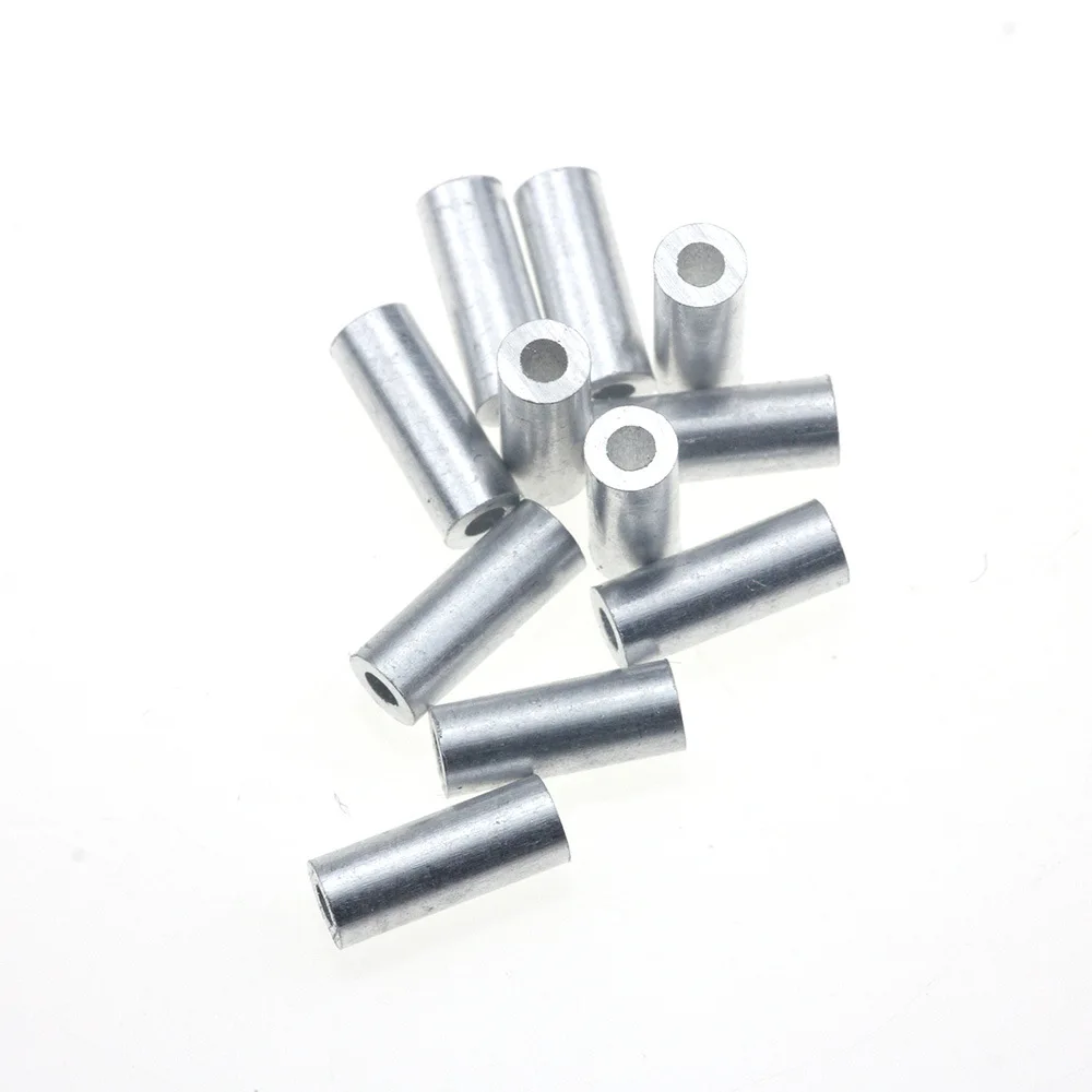 LUSHAZER 100pcs/bag stainless steel fishing line Aluminum Crimp sleeve copper tube 1.0mm-2.8mm sea fishing accessories line tube
LUSHAZER 100pcs/bag stainless steel fishing line Aluminum Crimp sleeve copper tube 1.0mm-2.8mm sea fishing accessories line tube
