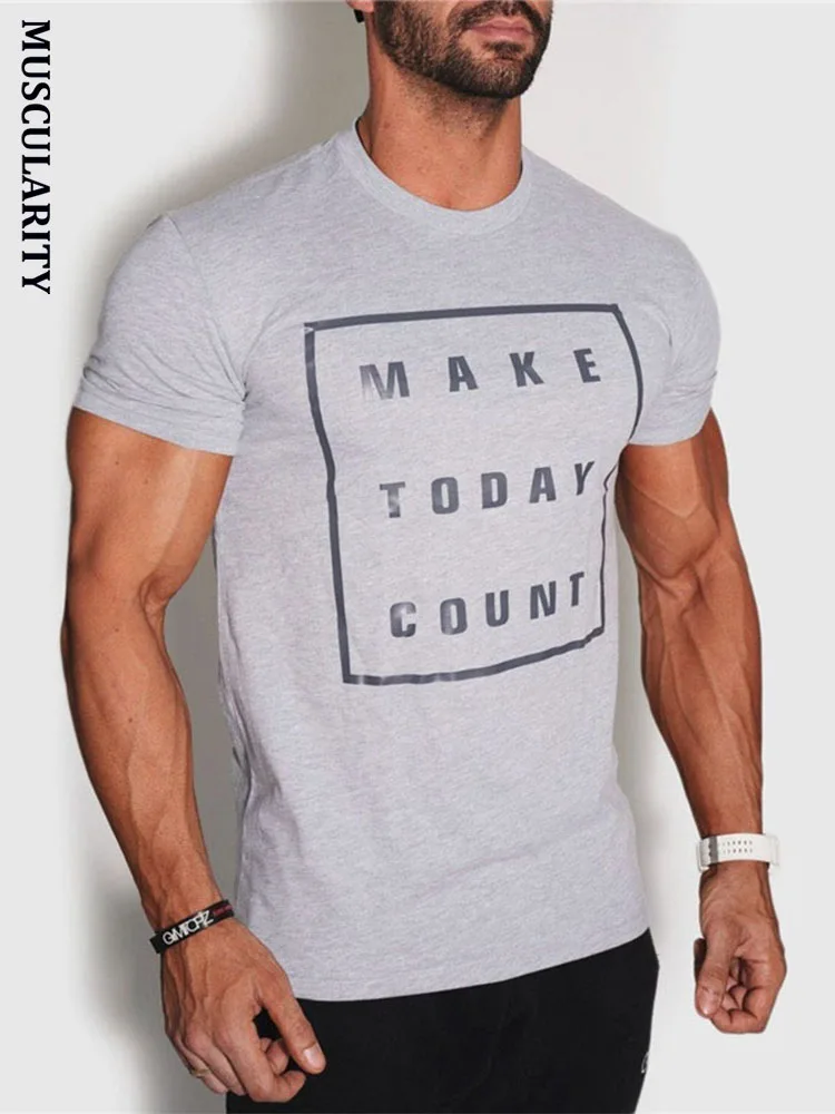 brand quality Summer men t-shirts muscle fitness brothers all-cotton short sleeve T-shirt breathable men's casual fitness clothe
brand quality Summer men t-shirts muscle fitness brothers all-cotton short sleeve T-shirt breathable men's casual fitness clothe