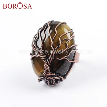 BOROSA 8pcs Antique Golden Wire Wrapped Natural Amethysts Gems Rings Unadjustable Ring Jewelry for Wholesale WX1048
BOROSA 8pcs Antique Golden Wire Wrapped Natural Amethysts Gems Rings Unadjustable Ring Jewelry for Wholesale WX1048
