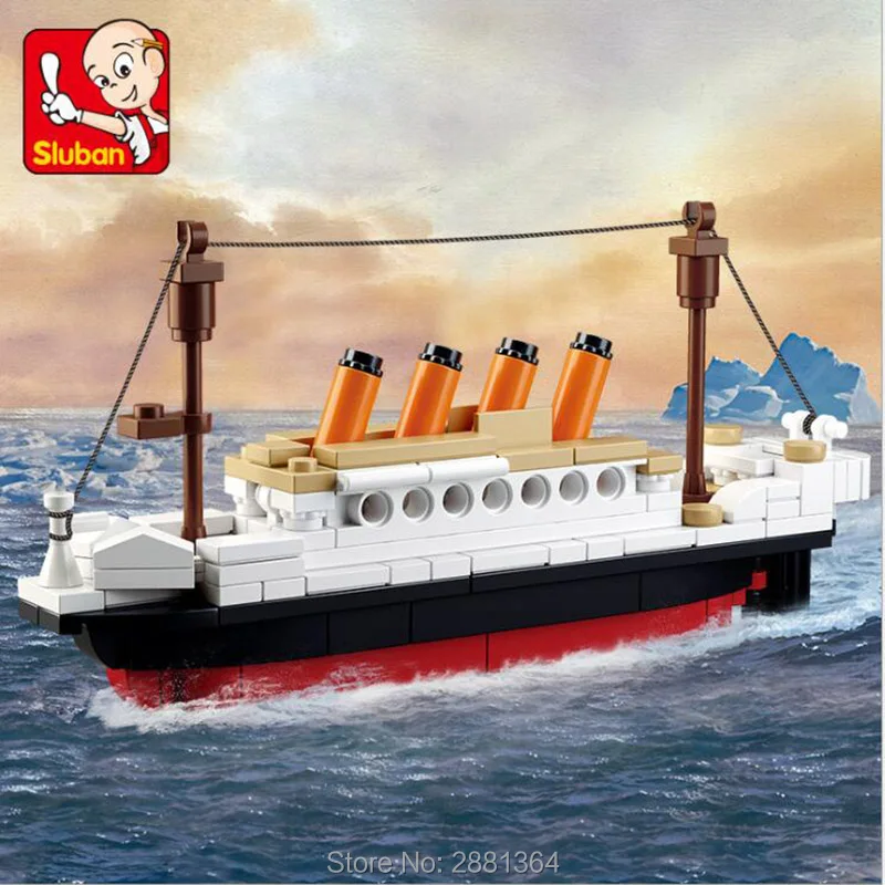 194Pcs City RMS Titanic Ship Boat Model Building Blocks Sets Figures DIY Technic LegoINGLs Bricks Educational Toys for Childr
194Pcs City RMS Titanic Ship Boat Model Building Blocks Sets Figures DIY Technic LegoINGLs Bricks Educational Toys for Childr
