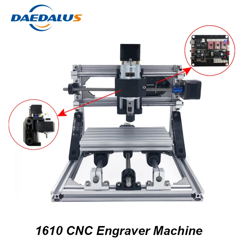 

CNC 1610 Machine 3 Axis Engraving Machine Mini DIY PCB Milling Machine Wood Carving Laser Engraver ER11 Router With GRBL Control