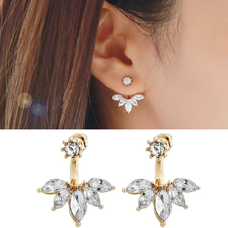 New Crystal Flower Drop Earrings for Women Fashion Jewelry Gold Silver Earrings Gift for Friend Party and Daily
New Crystal Flower Drop Earrings for Women Fashion Jewelry Gold Silver Earrings Gift for Friend Party and Daily