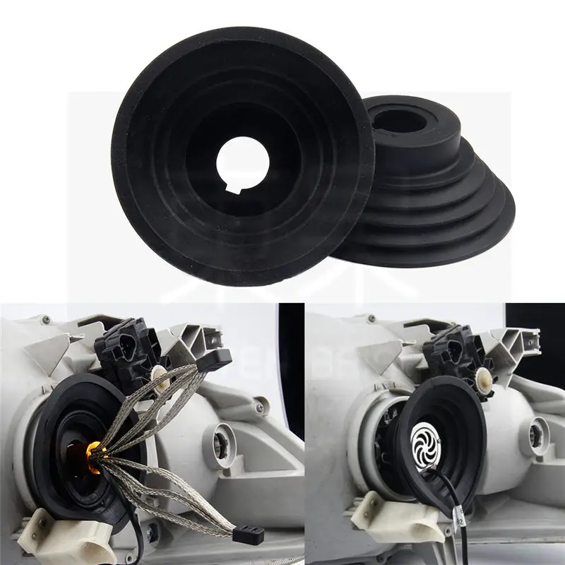 LED Headlight Car Dust Cover Rubber Waterproof Dustproof Sealing