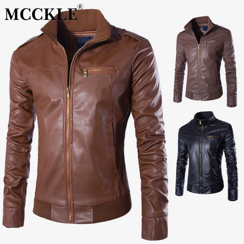 MCCKLE 2018 Autumn Winter Motorcycle PU Leather Jackets Men Solid Casual Coats Clothing Outerwear Stand Colar Male Jacekt
MCCKLE 2018 Autumn Winter Motorcycle PU Leather Jackets Men Solid Casual Coats Clothing Outerwear Stand Colar Male Jacekt