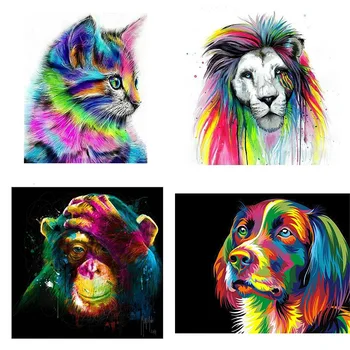 Colorful Lion Dog Aurora Cat DIY 5D Full Square Drill Diamond Painting Rainbow Color Pet Animal Photo Decoration
Colorful Lion Dog Aurora Cat DIY 5D Full Square Drill Diamond Painting Rainbow Color Pet Animal Photo Decoration