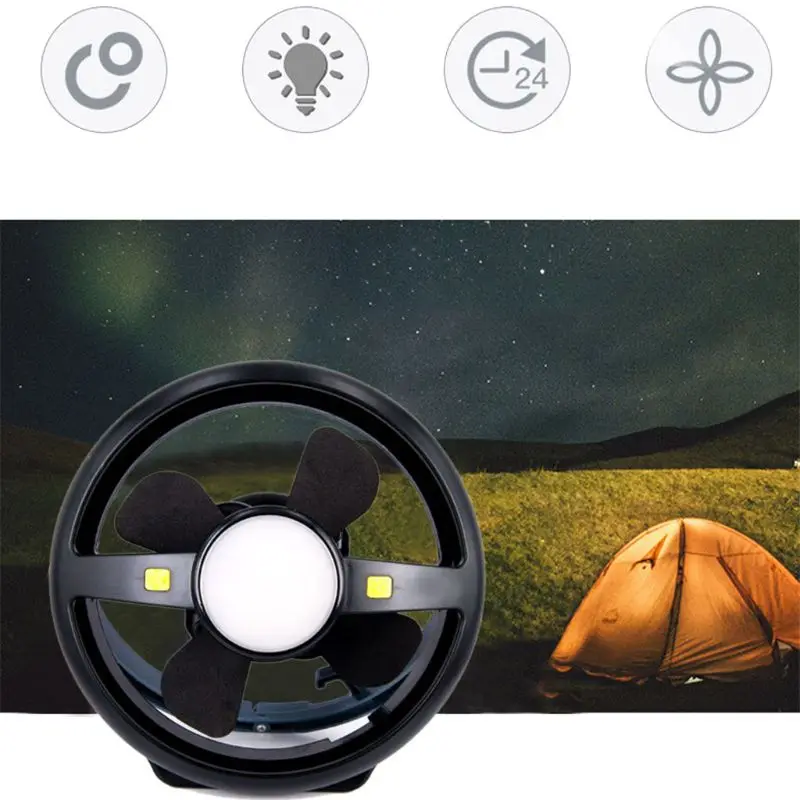 Multifunctional Outdoor Camping Hiking Fan Night LED Ceiling Lamp USB Rechargeable Tent Light Survival Lamp Equipment for Summer
Multifunctional Outdoor Camping Hiking Fan Night LED Ceiling Lamp USB Rechargeable Tent Light Survival Lamp Equipment for Summer
