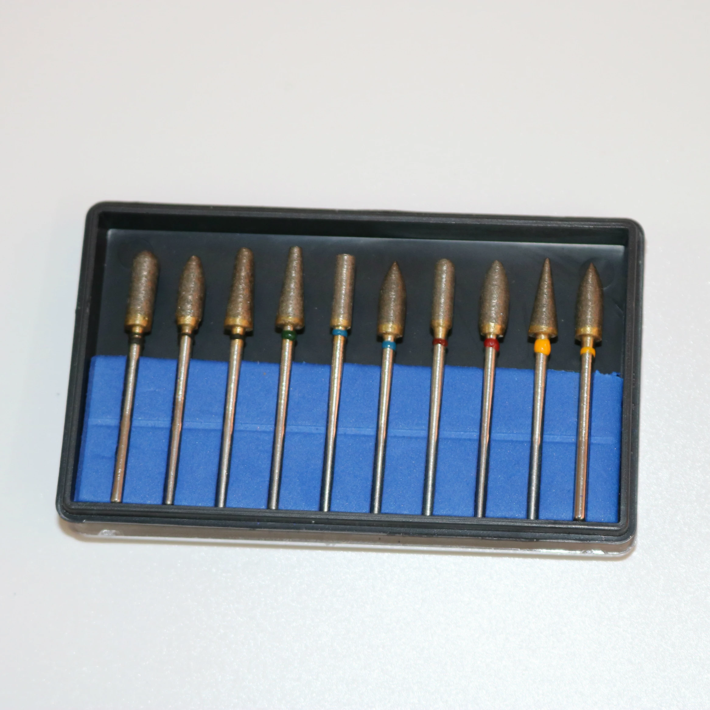 10pcs/set Dental Lab HP Sintered Diamond Burs Polisher 2.35mm Rotary Shank Sintered Polishing Bur Kit Set Dremel Tools Accessory
10pcs/set Dental Lab HP Sintered Diamond Burs Polisher 2.35mm Rotary Shank Sintered Polishing Bur Kit Set Dremel Tools Accessory