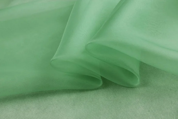 Howmay 100% pure silk fabric organza 6m/m 140cm 45" light green 20# solid color for costume decoration curtain
Howmay 100% pure silk fabric organza 6m/m 140cm 45" light green 20# solid color for costume decoration curtain
