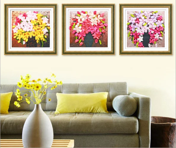 45x45cm 3D Happiness bloom Ribbon embroidery kit stain painting set handcraft kit DIY handmade needlework art home decor
45x45cm 3D Happiness bloom Ribbon embroidery kit stain painting set handcraft kit DIY handmade needlework art home decor