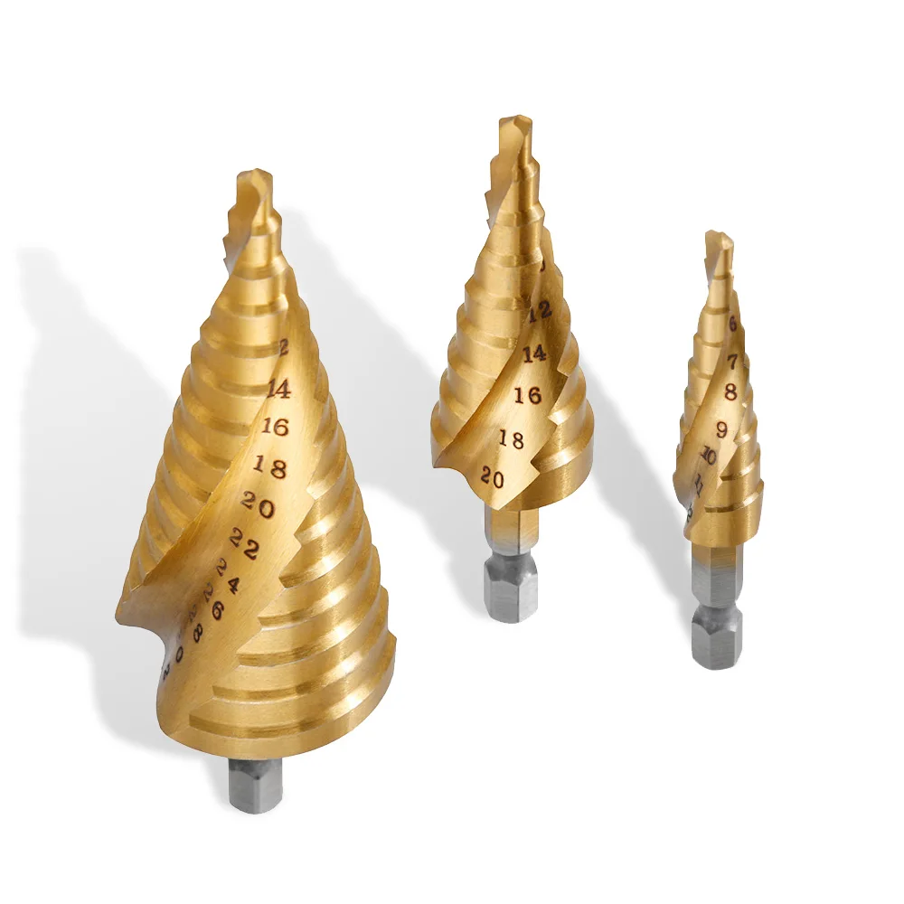 3/pcs Drill Bits HSS Spiral Grooved Center Drill Bit 4-12/20/32mm Solid Carbide Mini Drill Accessories Titanium Step Cone Drills
3/pcs Drill Bits HSS Spiral Grooved Center Drill Bit 4-12/20/32mm Solid Carbide Mini Drill Accessories Titanium Step Cone Drills