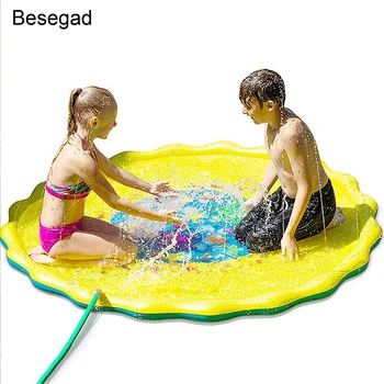 Besegad 170cm Splash Water Play Mat Inflatable Sprinkle Splash Mat Pad Toy for Kid Toddler Summer Backyard Outdoor Sprinkler Toy
Besegad 170cm Splash Water Play Mat Inflatable Sprinkle Splash Mat Pad Toy for Kid Toddler Summer Backyard Outdoor Sprinkler Toy