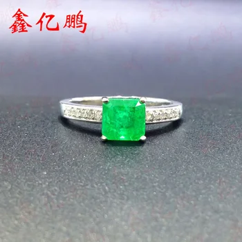 Xin yi peng 18 k white Gold with diamonds natural emerald ring woman ring 1.19 carat fashion precious treasure
Xin yi peng 18 k white Gold with diamonds natural emerald ring woman ring 1.19 carat fashion precious treasure