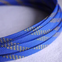 Blue & Golden- High quality 8mm Braided PET Expandable Sleeving High Density Sheathing Plaited Cable Sleeves
Blue & Golden- High quality 8mm Braided PET Expandable Sleeving High Density Sheathing Plaited Cable Sleeves