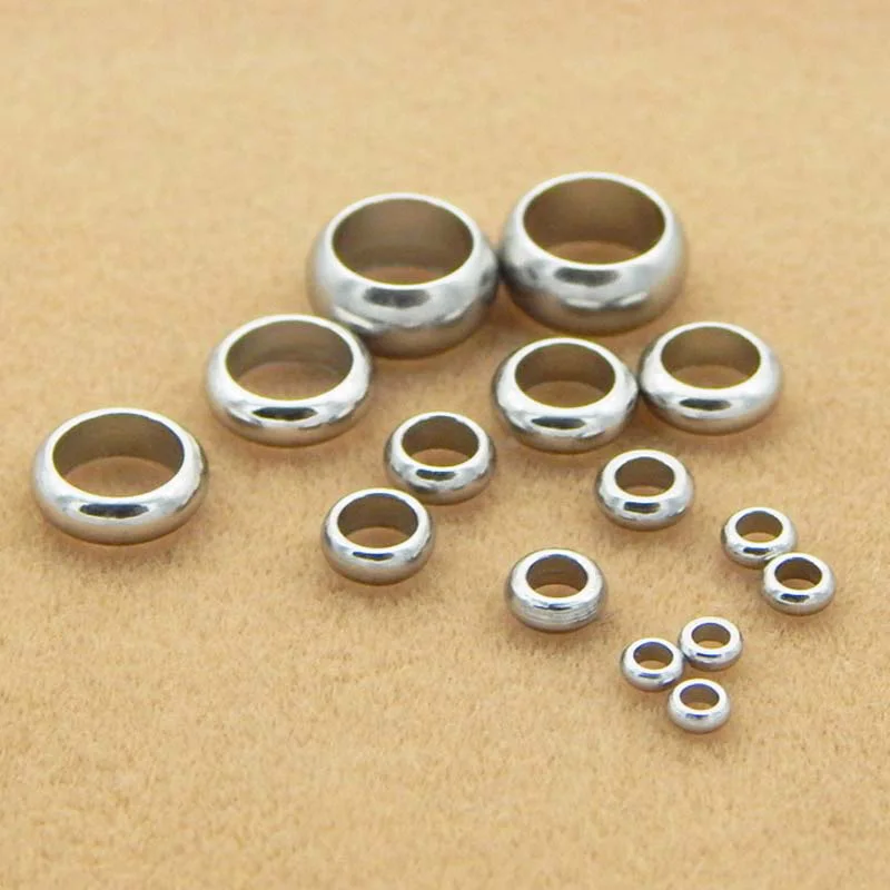 1-Pack-lot-Silver-Tone-2-2-5-3-4-5-6-7-8mm-Hole-Stainless