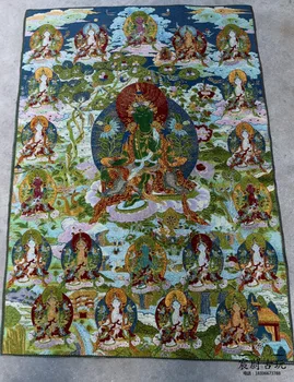 Crafts statue Embroidery Tibetan Buddhism Nepal Thangka brocade cloth painting green statue Buddha statue 
Crafts statue Embroidery Tibetan Buddhism Nepal Thangka brocade cloth painting green statue Buddha statue