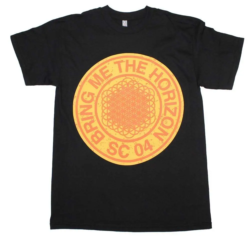 Bring Me The Horizon Sempiternal 2013 Album Cover T-Shirt Casual Short Sleeve For Men Clothing Summer | Мужская одежда