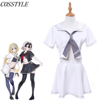 Anime Fate/Grand Order Jeanne d'Arc Joan of Arc White Sailor Uniform Cosplay Costume Girl School Uniform Summer Set Women
Anime Fate/Grand Order Jeanne d'Arc Joan of Arc White Sailor Uniform Cosplay Costume Girl School Uniform Summer Set Women