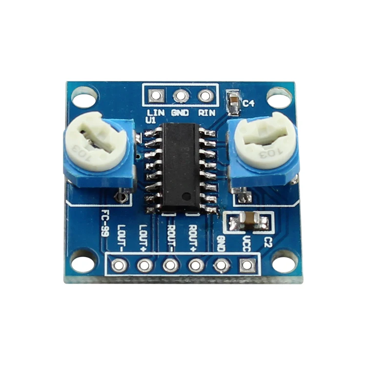 PAM8406 digital amplifier board with volume potentiometer stereo noiseless 2X5W Class D power amplifier module
PAM8406 digital amplifier board with volume potentiometer stereo noiseless 2X5W Class D power amplifier module