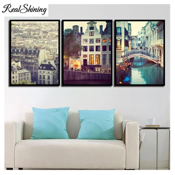 diy triptych diamond painting "Water City Street House" 3pcs mosaic cross stitch 5d diamond embroidery full square drill FS3643
diy triptych diamond painting "Water City Street House" 3pcs mosaic cross stitch 5d diamond embroidery full square drill FS3643