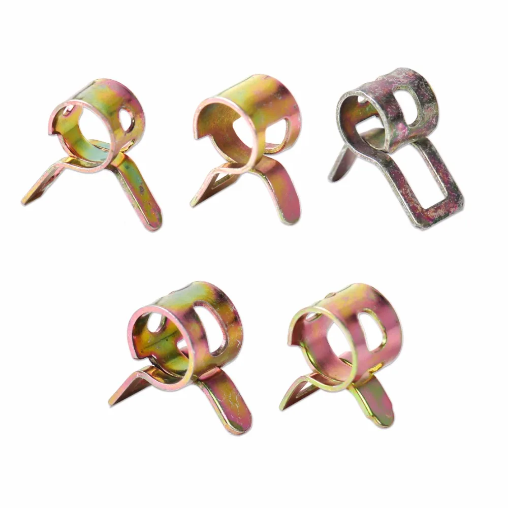 DWCX 50Pcs Motorcycle 5mm - 9mm Spring Clip Vacuum Fuel Hose Line Silicone Pipe Tube Band Clamps Fastener For Harley Suzuki
DWCX 50Pcs Motorcycle 5mm - 9mm Spring Clip Vacuum Fuel Hose Line Silicone Pipe Tube Band Clamps Fastener For Harley Suzuki