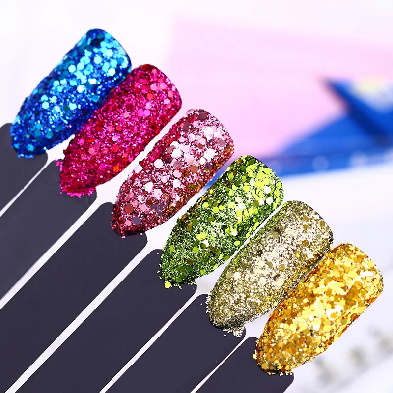 Nail Sequins Holographic Nail Glitter Silver Shiny Laser Multi-size Sequins Round Hexagon Shape Flakles Nail Art Decoration
Nail Sequins Holographic Nail Glitter Silver Shiny Laser Multi-size Sequins Round Hexagon Shape Flakles Nail Art Decoration
