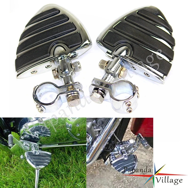 1-1/4" & 1-1/8" & 1-1/2" Motorcycle Highway Engine Guard Crash Bars Foot Pegs w/ Clamps Male Mount Wing Style Foot Rests Pedal
1-1/4" & 1-1/8" & 1-1/2" Motorcycle Highway Engine Guard Crash Bars Foot Pegs w/ Clamps Male Mount Wing Style Foot Rests Pedal