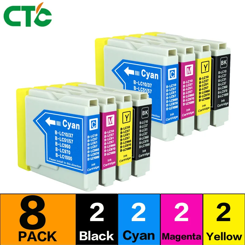 8pcs LC1000 Ink Cartridge Compatible For Brother DCP-353C 357C printer Inkjet 540CN 560CN 750CN 750CW 750WN printer Inkjet
8pcs LC1000 Ink Cartridge Compatible For Brother DCP-353C 357C printer Inkjet 540CN 560CN 750CN 750CW 750WN printer Inkjet