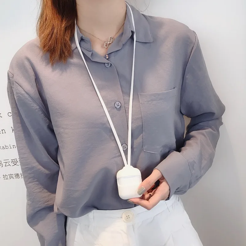 Silicone Protective Case for Airpods 2 Antilost Neck Strap Wrist Lanyard for Apple Airpods Bluetooth Earphone Charging Box
Silicone Protective Case for Airpods 2 Antilost Neck Strap Wrist Lanyard for Apple Airpods Bluetooth Earphone Charging Box