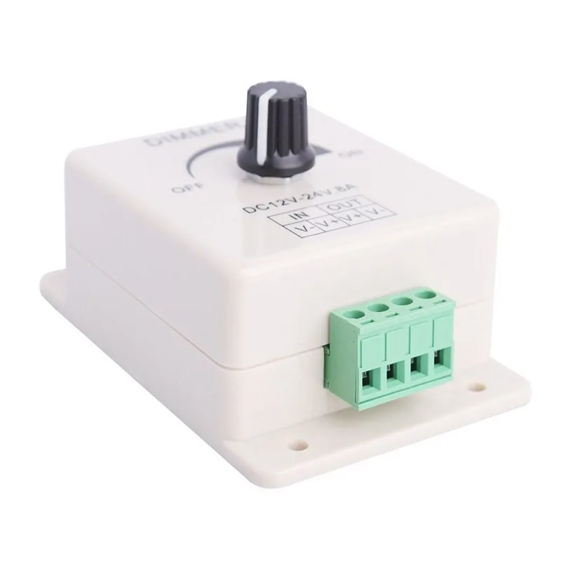 Dimming Controller For Single Color LED Lights or Ribbon DC 12 Volt 8 Amp 96W,Adjustable Brightness Light Switch Dimmer
Dimming Controller For Single Color LED Lights or Ribbon DC 12 Volt 8 Amp 96W,Adjustable Brightness Light Switch Dimmer
