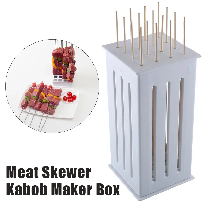 16 Hole Meat Skewer Kabob Maker Box Shish Maker Meat Cutter Grinders Non-toxic Barbecue Kebab Maker BBQ Grill Accessories Tools
16 Hole Meat Skewer Kabob Maker Box Shish Maker Meat Cutter Grinders Non-toxic Barbecue Kebab Maker BBQ Grill Accessories Tools