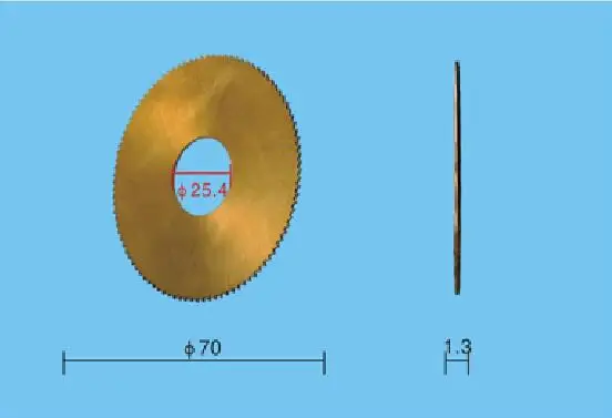 70x25.4x1.3mm Key Cutting Cutter Blade Use For 100E1 Key Copy Duplicating Machine Right Side Disk
70x25.4x1.3mm Key Cutting Cutter Blade Use For 100E1 Key Copy Duplicating Machine Right Side Disk