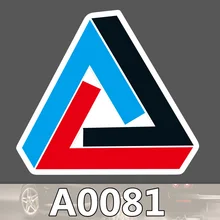 A0081 삼각형 로고 스티커 palac 로그인 패션 방수 가방 노트북 기타 수하물 스케이트 보드 자전거 장난감 pvc 스티커(China)