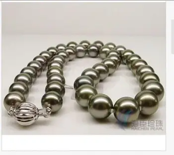 FREE SHIPPING HOT sell new Style >>>>single strand AAA++12mm tahitian black green pearl necklace 18"
FREE SHIPPING HOT sell new Style >>>>single strand AAA++12mm tahitian black green pearl necklace 18"